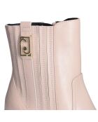 Bottines en Cuir Gloria rose pâle - Talon 9.5 cm
