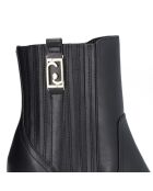 Bottines en Cuir Gloria noires - Talon 9.5 cm