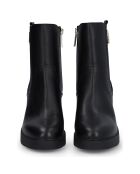 Bottines en Cuir Gloria noires - Talon 9.5 cm