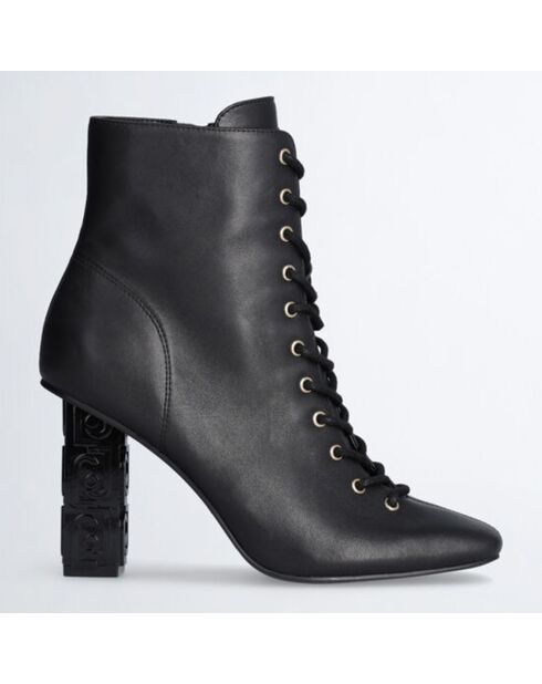 Bottines en Cuir Jennifer noires