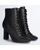 Bottines en Cuir Jennifer noires