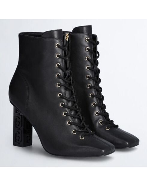 Bottines en Cuir Jennifer noires