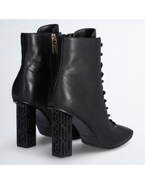 Bottines en Cuir Jennifer noires