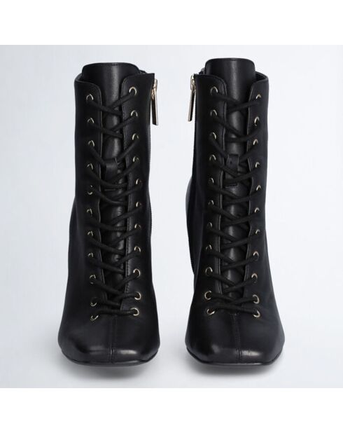 Bottines en Cuir Jennifer noires