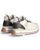 Sneakers en Cuir Louise beige/marron