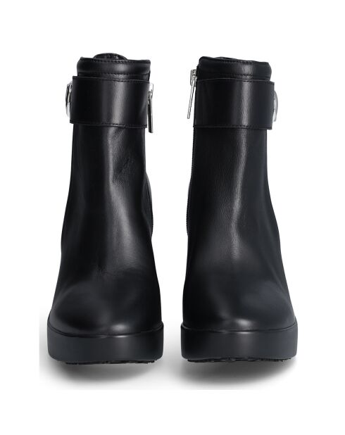 Bottines en Cuir Now noires - Talon 9 cm