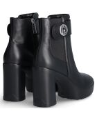 Bottines en Cuir Now noires - Talon 9 cm