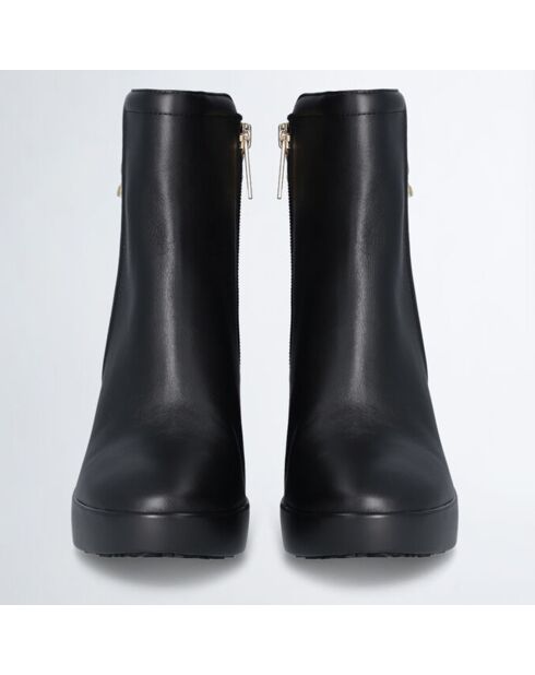 Bottines en Cuir Now noires - Talon 9 cm