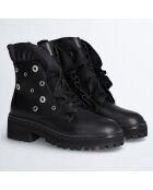 Boots en Cuir Pink noires