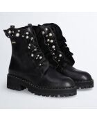 Boots en Cuir Pink noires