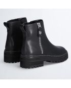 Boots en Cuir Pink noires