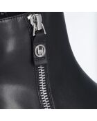 Boots en Cuir Pink noires