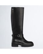 Bottes en Cuir Pink noires
