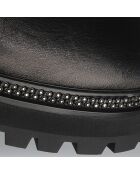 Bottes en Cuir Pink noires