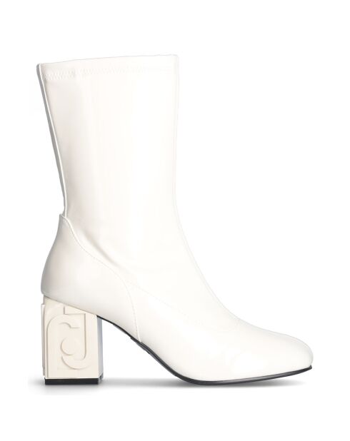 Bottines Sara ivoire - Talon 7 cm