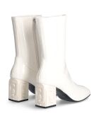 Bottines Sara ivoire - Talon 7 cm