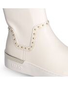 Boots Silvia blanc/beige