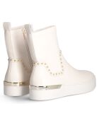 Boots Silvia blanc/beige