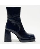 Bottines Dena bleues - Talon 10 cm