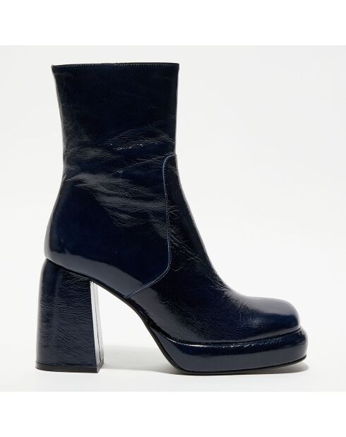Bottines Dena bleues - Talon 10 cm