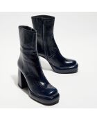 Bottines Dena bleues - Talon 10 cm