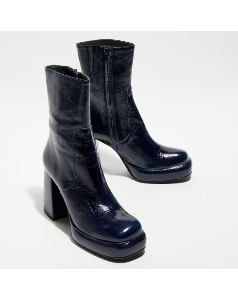 Bottines Dena bleues - Talon 10 cm