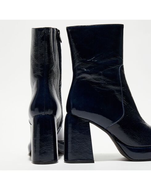 Bottines Dena bleues - Talon 10 cm