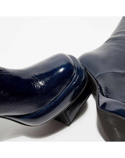 Bottines Dena bleues - Talon 10 cm