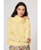 Pull en Alpaga & Laine mélangés Doudou jaune