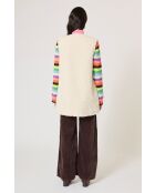 Manteau en Fausse Fourrure Indie multicolore