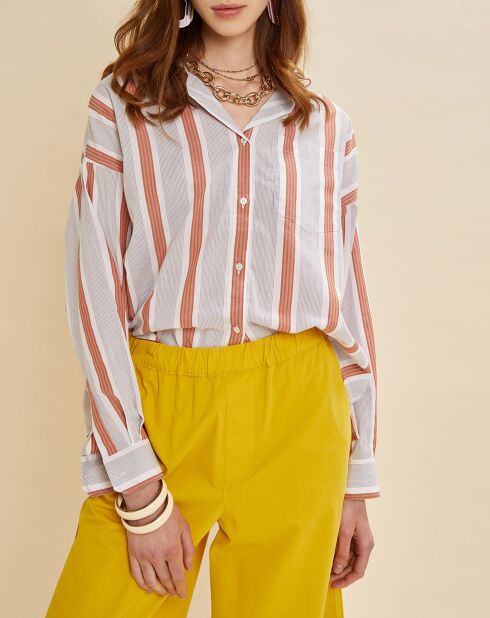 Rosa gestreiftes Darius-Hemd