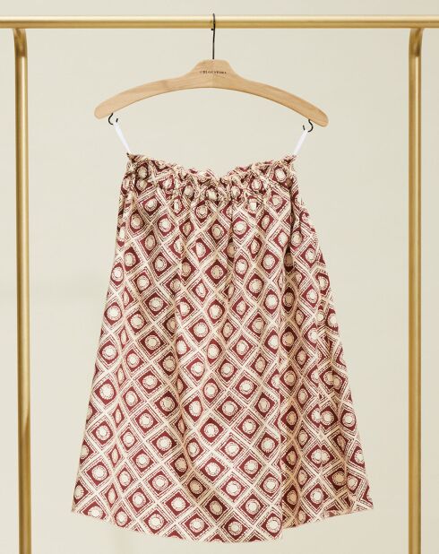 Jupe Jura imprimée brun/écru