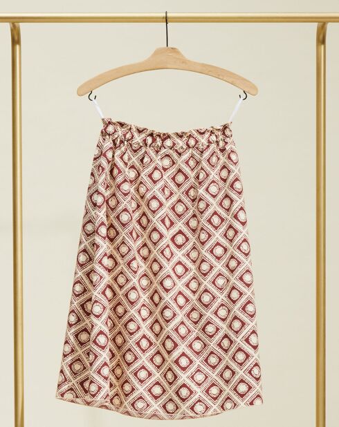Jupe Jura imprimée brun/écru