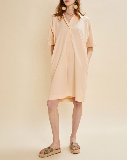 Noa beige korte jurk