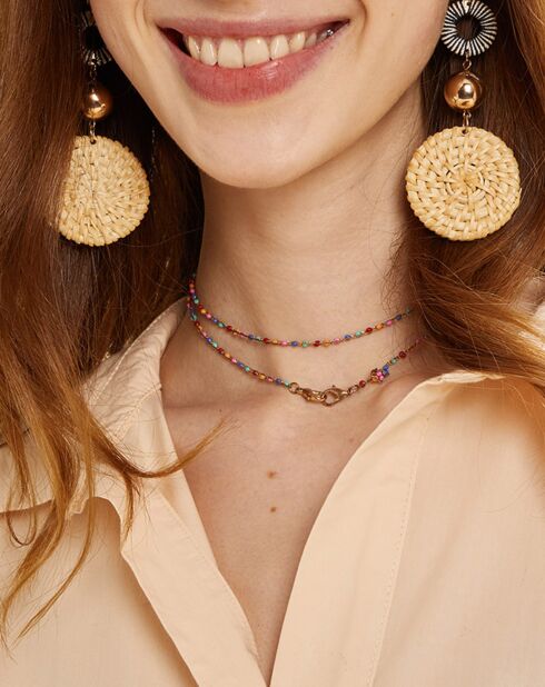 Noa beige korte jurk