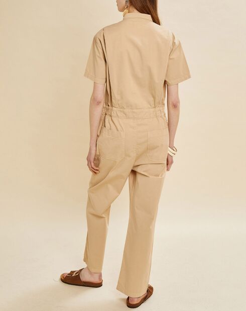 Beige jumpsuit Leo