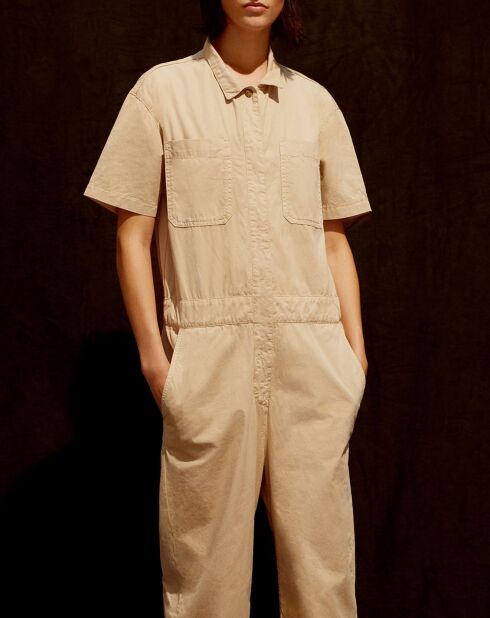 Beige jumpsuit Leo