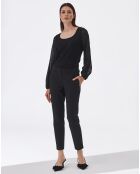 ENIKO schwarze Strickbluse