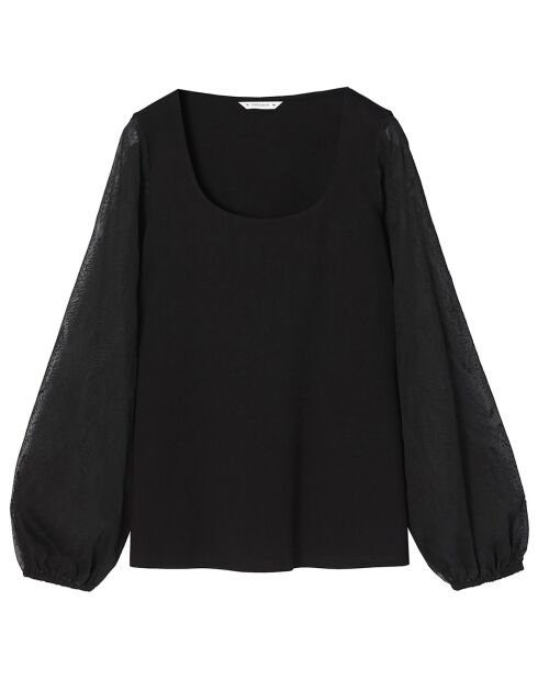 ENIKO schwarze Strickbluse