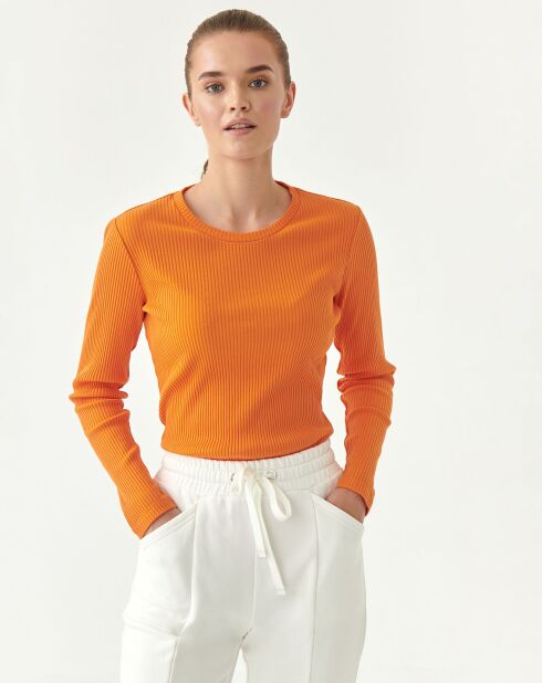 T-Shirt en maille Bea orange