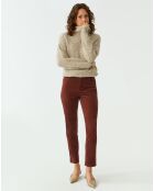 Pantalon Zoria marron