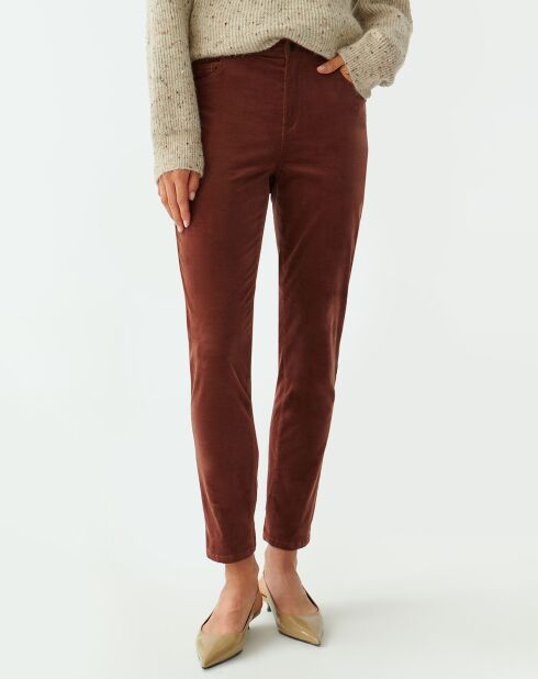 Pantalon Zoria marron