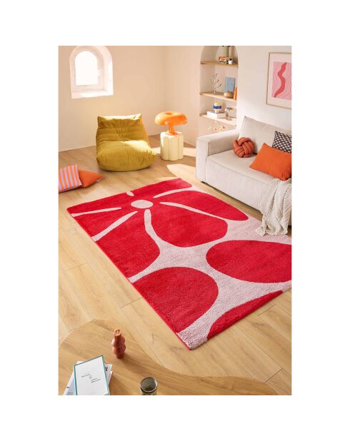 Tapis GROOVY 385 rouge - 200x280  cm