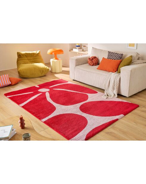 Tapis GROOVY 385 rouge - 200x280  cm