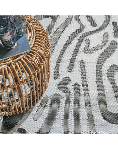 Tapis extérieur Capri 1741 noir - 150x220  cm