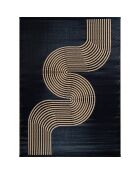 Tapis extérieur Capri 1743 noir  - 120x160  cm