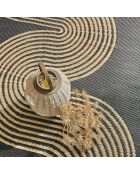 Tapis extérieur Capri 1743 noir  - 120x160  cm