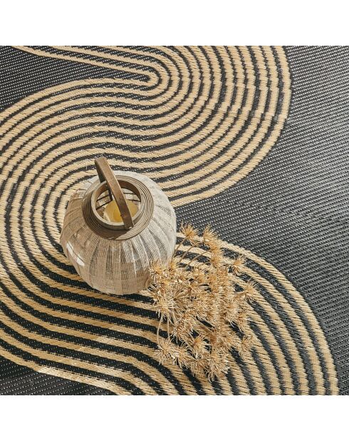 Tapis extérieur Capri 1743 noir  - 120x160  cm