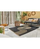 Tapis extérieur Capri 1743 noir  - 120x160  cm