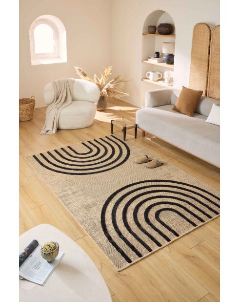 Tapis Palma 9495 noir  - 120x170 cm